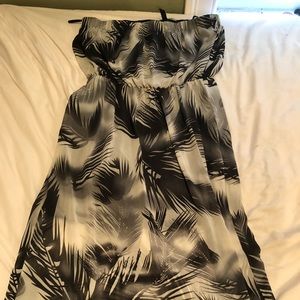 H&M sheer tube top maxi dress